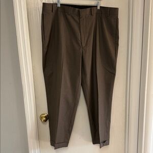 Geoffrey Beene Men's Dark Brown Dress Pants